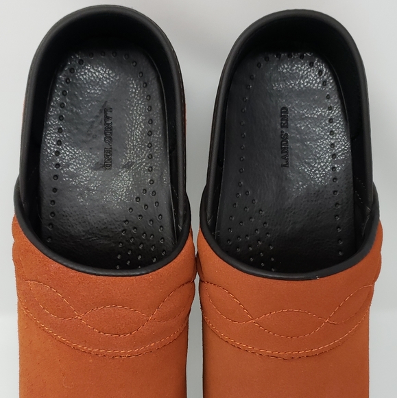 Land's End women's burnt orange clogs size 9D - Picture 5 of 10